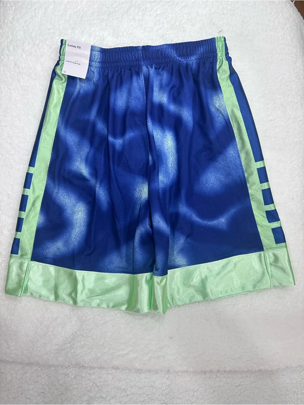 Boy’s Blue and Green Nike Dri-FIT Shorts